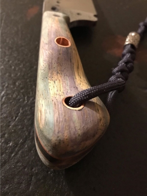 Wood knife handle
